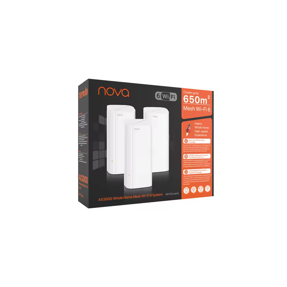 TENDA MX12-3-PACK AX3000 Dualband Mesh Router view 4