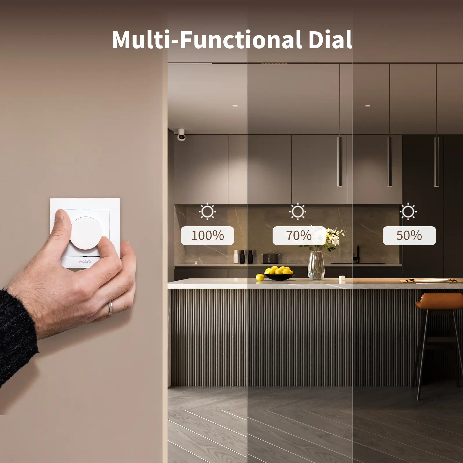 KD-R01D - Dimmer Switch H2 EU (Beyaz, Offline) view 2