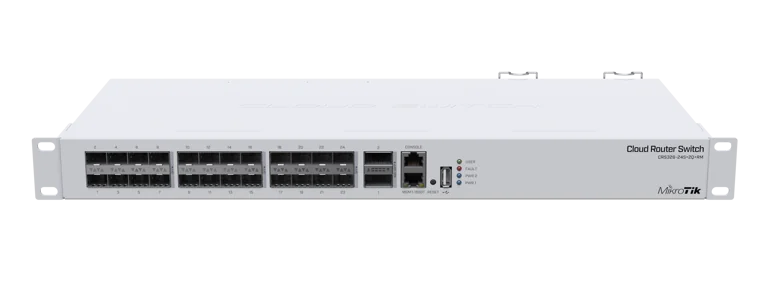 MikroTik CRS326-24S+2Q+RM 24x 10G SFP+ 2x 40G QSFP+ Rackmount Yönetilebilir Switch (CRS326-24S+2Q+RM)