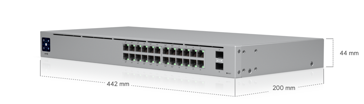 Ubiquiti UniFi Switch 24 PoE (USW-24-PoE) view 3