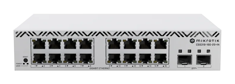 MikroTik CSS318-16G-2S+IN 16 Port Switch (CSS318-16G-2S+IN)