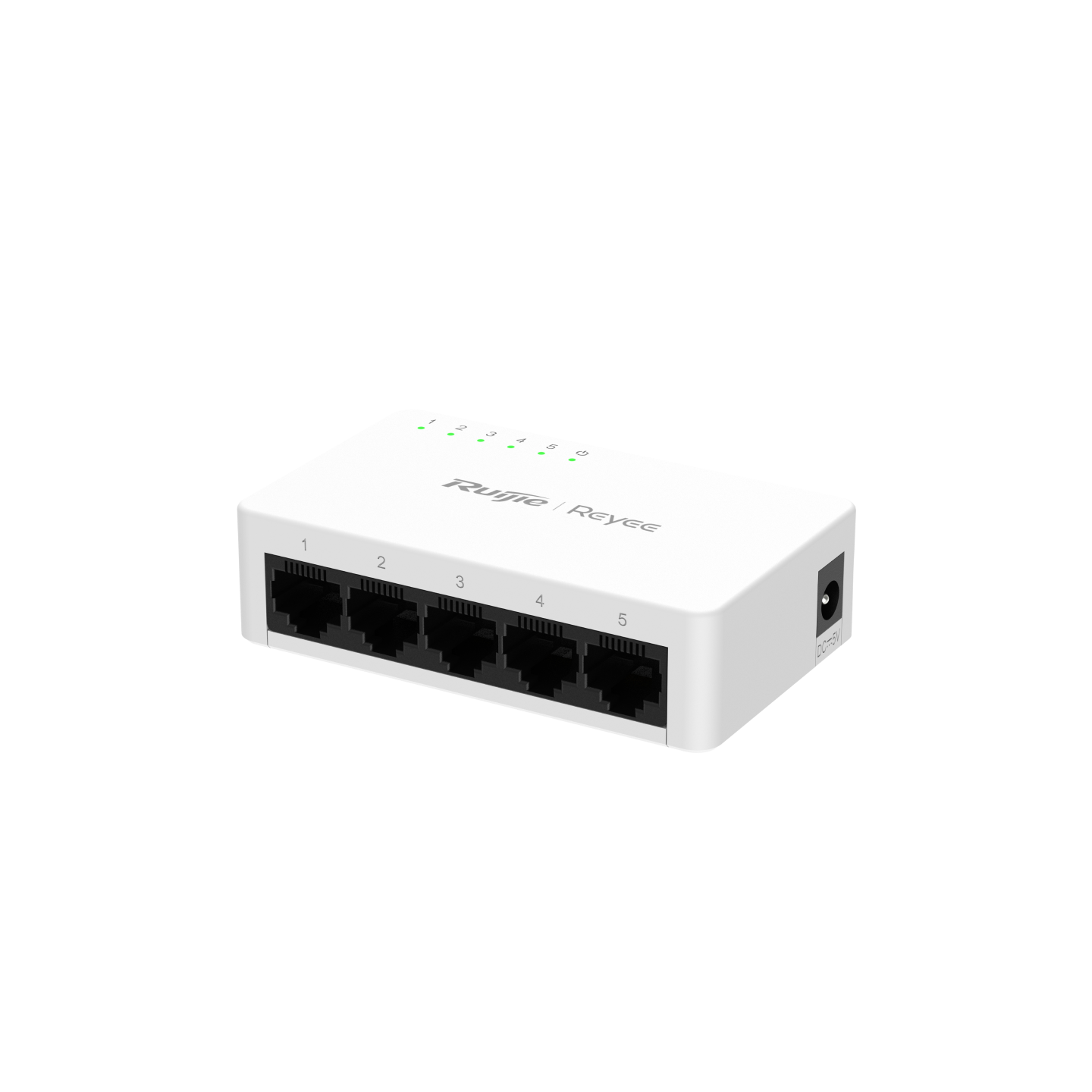 Reyee RG-ES05F 5 Portlu, 10/100 Fast Ethernet,Tak Çalıştır Switch, Plastik Kasa view 3
