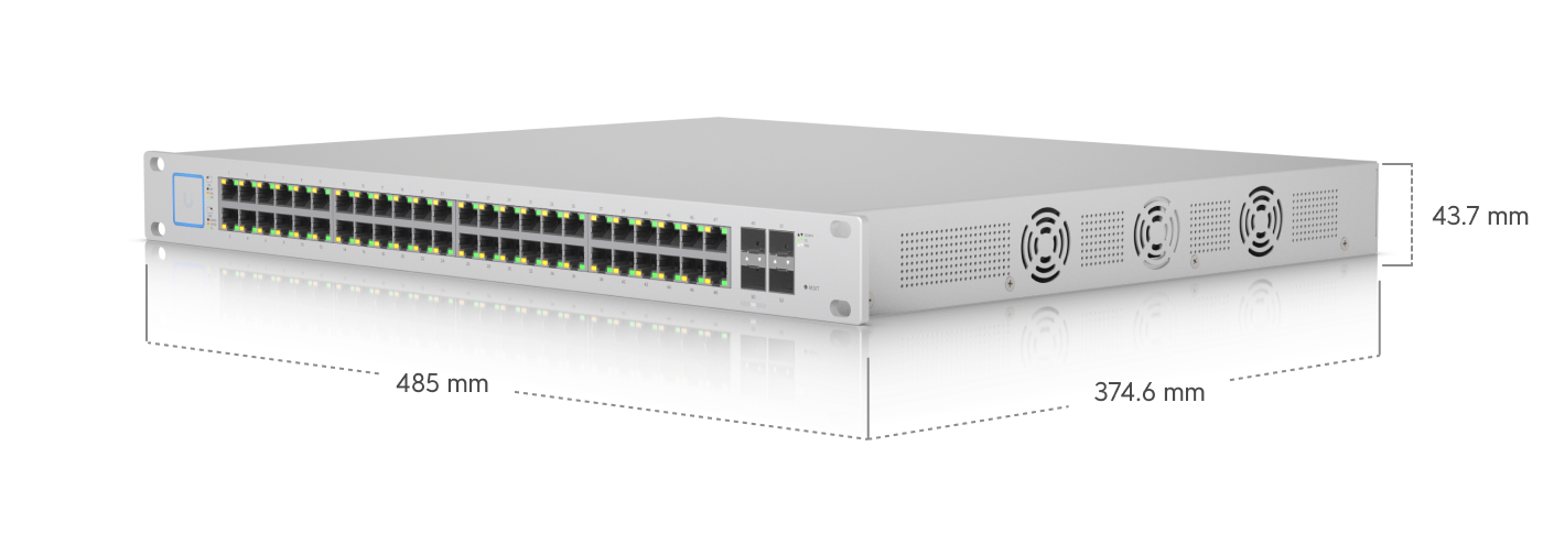 Ubiquiti UniFi Switch 48 500W (US-48-500W) view 3