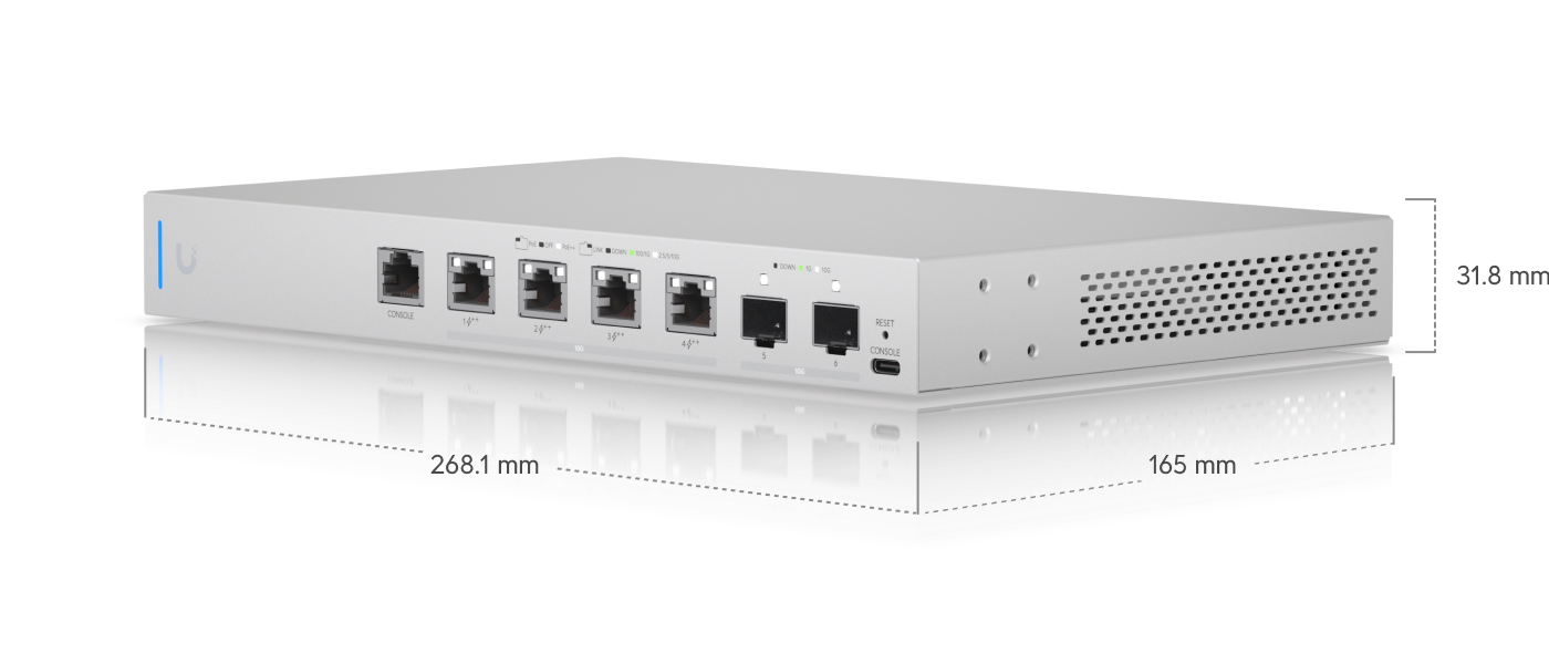 Ubiquiti UniFi Switch XG 6 PoE (US-XG-6PoE) view 3