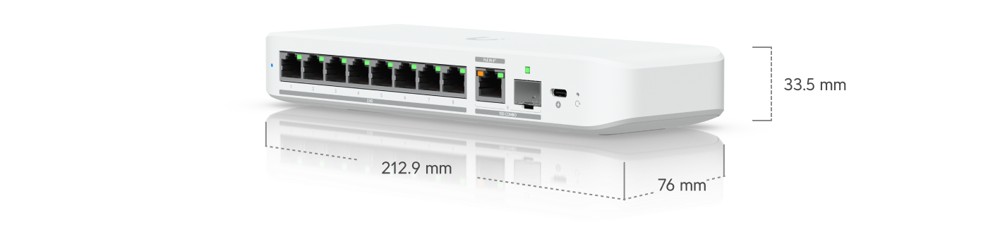 Ubiquiti UniFi Switch Flex 2.5G 8 PoE (USW-Flex-2.5G-8-PoE) view 3