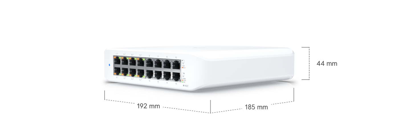 Ubiquiti UniFi Switch Lite 16 PoE (USW-Lite-16-PoE) view 3