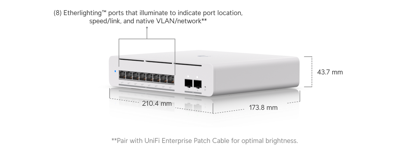 Ubiquiti UniFi Switch Pro XG 8 PoE (USW-Pro-XG-8-PoE) view 3