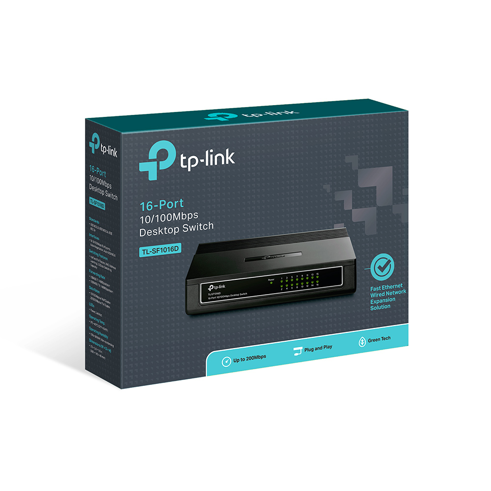 TL-SF1016D 16 Port 10/100 MBIT view 4