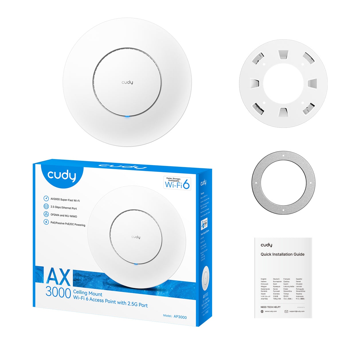 Cudy AP3000 - AX3000 Wi-Fi 6 2.5G Access Point view 5