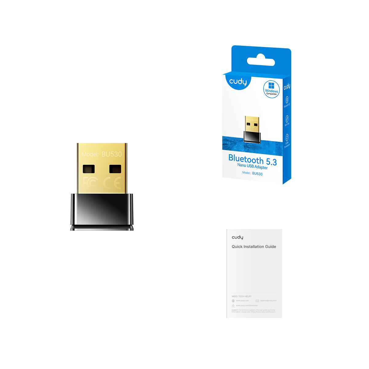 Cudy BU530 - Bluetooth 5.3 Nano USB Adapter view 3