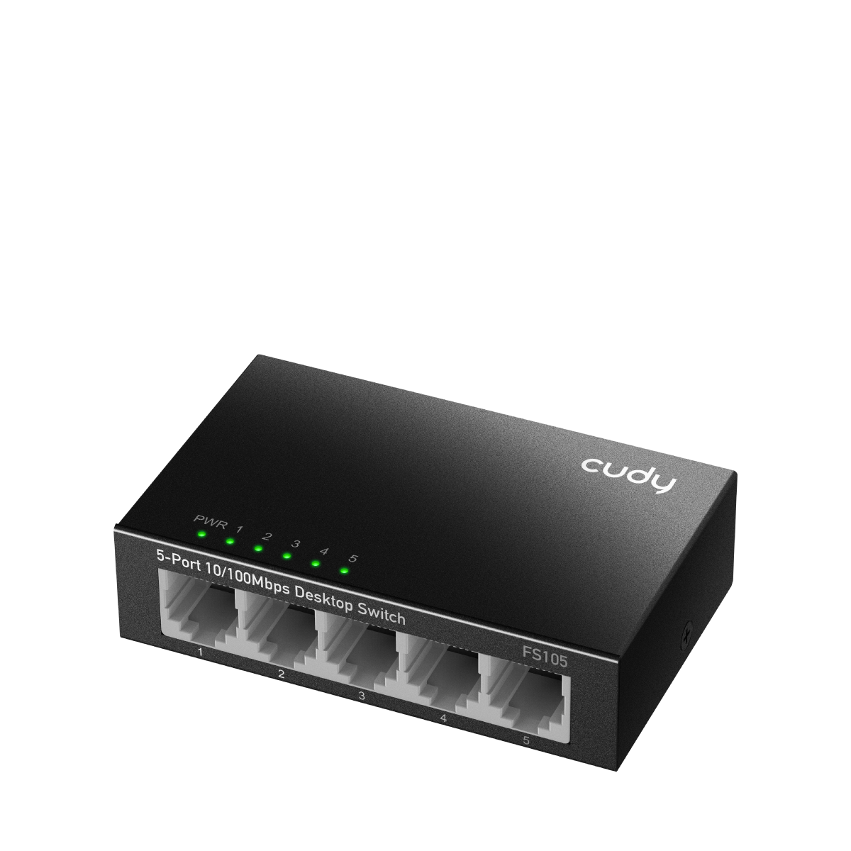 CUDY FS105 - 5-Port 10/100 Mbps Metal Switch view 2