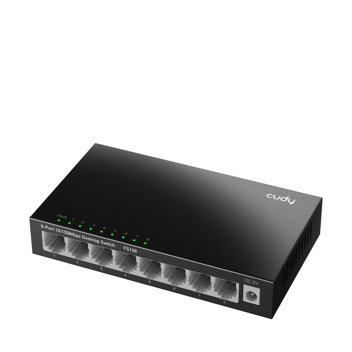 CUDY FS108 - 8-Port 10/100 Mbps Metal Switch view 2