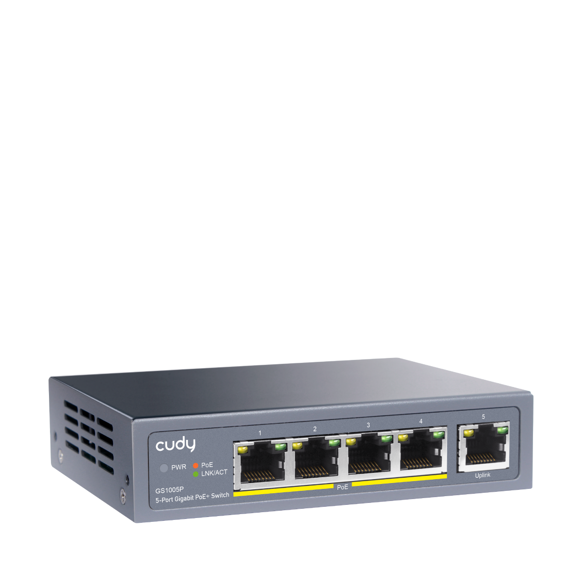 CUDY GS1005P - 5-Port Gigabit PoE+ Switch 60W view 3
