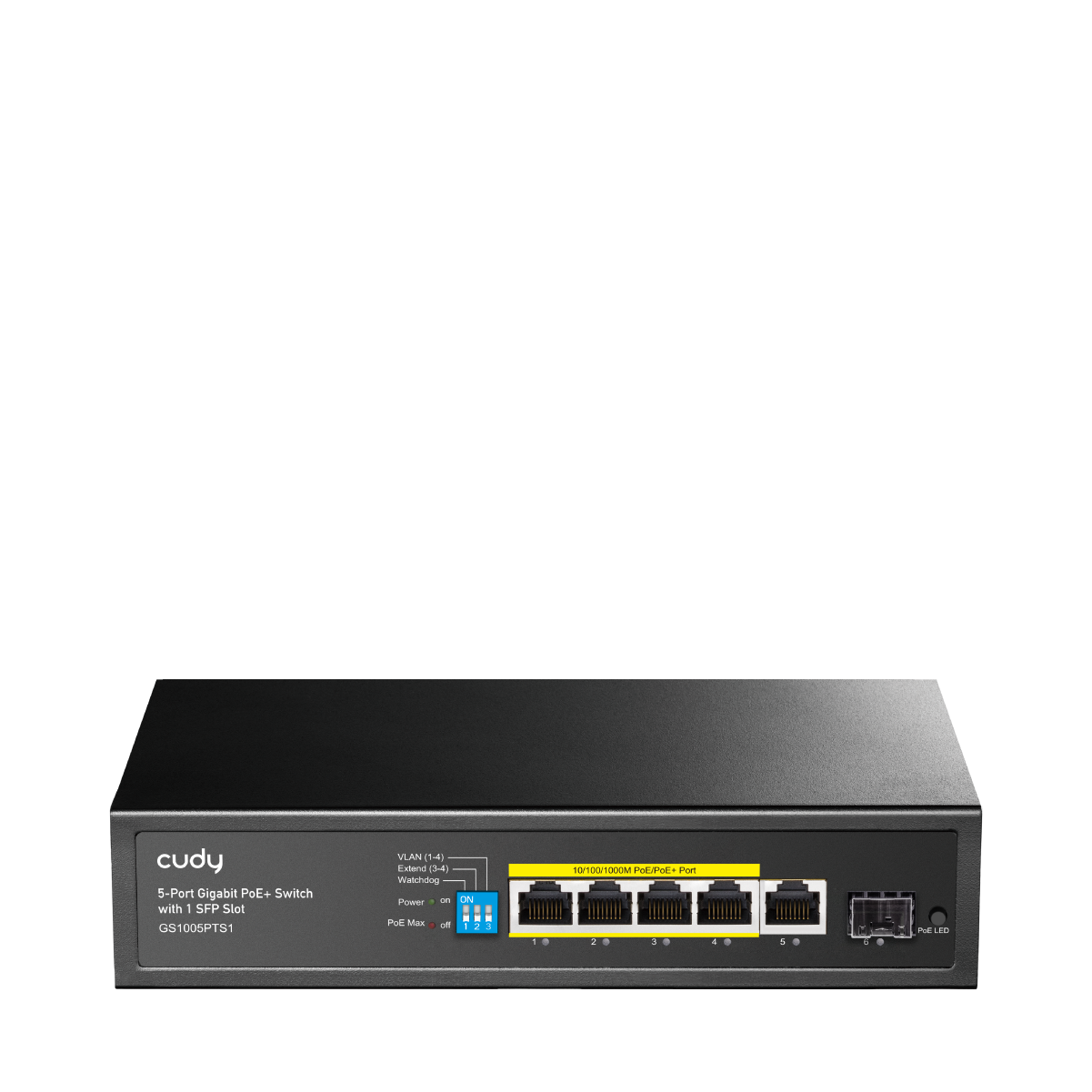 Cudy IG1005EPS1 - 5-Port Gigabit Industrial Light Managed PoE+ Switch with 1 SFP