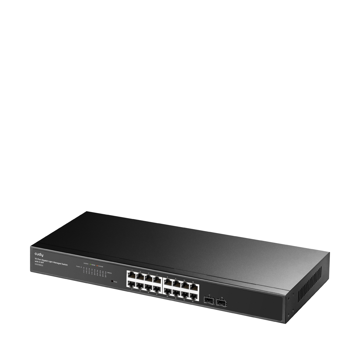 Cudy GS1016ES2 - 16-Port Gigabit Light Managed Switch with 2 SFP view 2