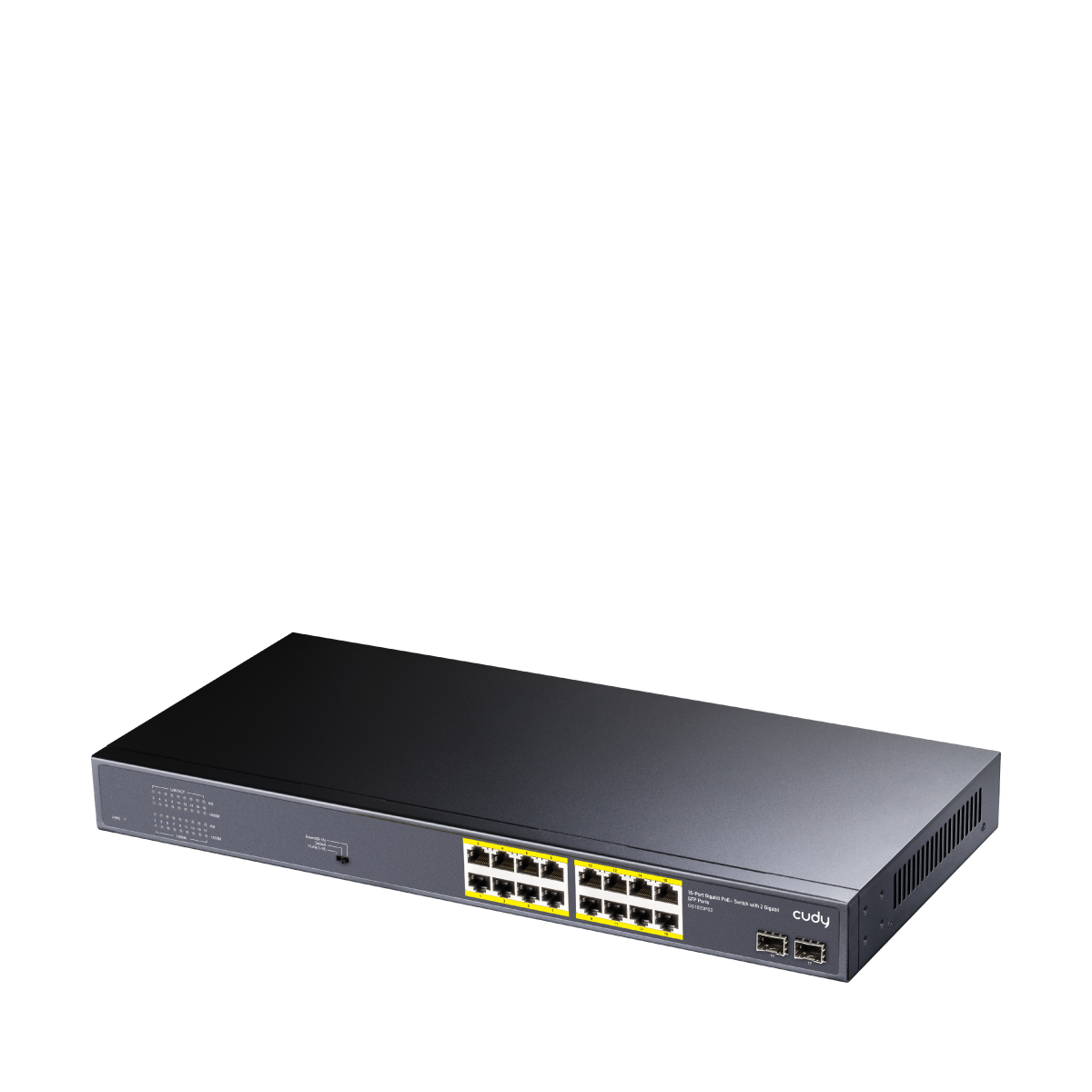 Cudy GS1020PS2 - 16-Port Gigabit PoE+ Switch with 2 Gigabit SFP ports 200W view 2