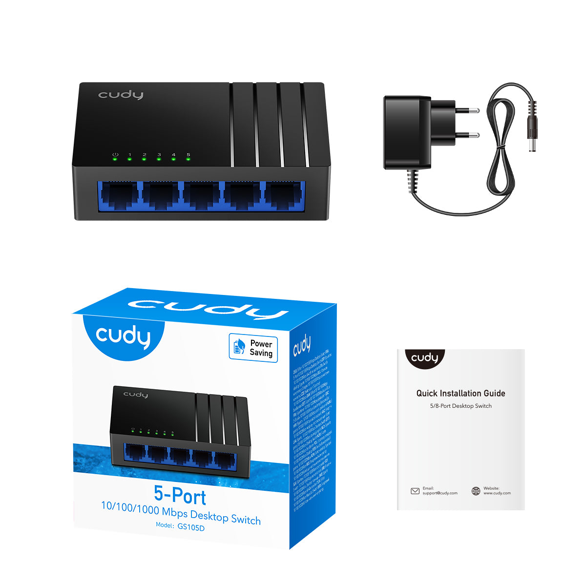 CUDY GS105D - 5-Port Gigabit Desktop Switch view 4