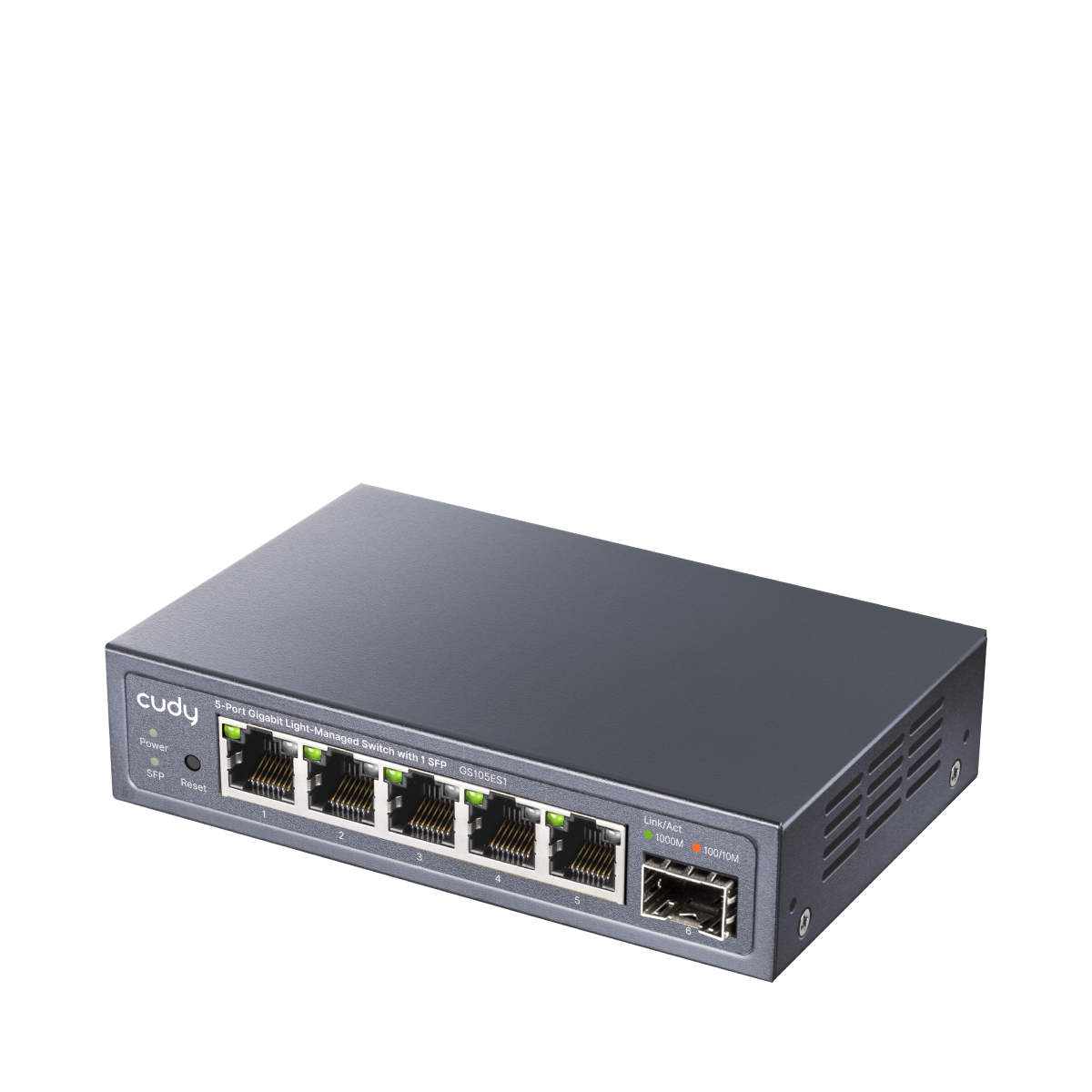Cudy GS105ES1 - 5-Port Gigabit Light Managed Switch with 1 SFP view 2
