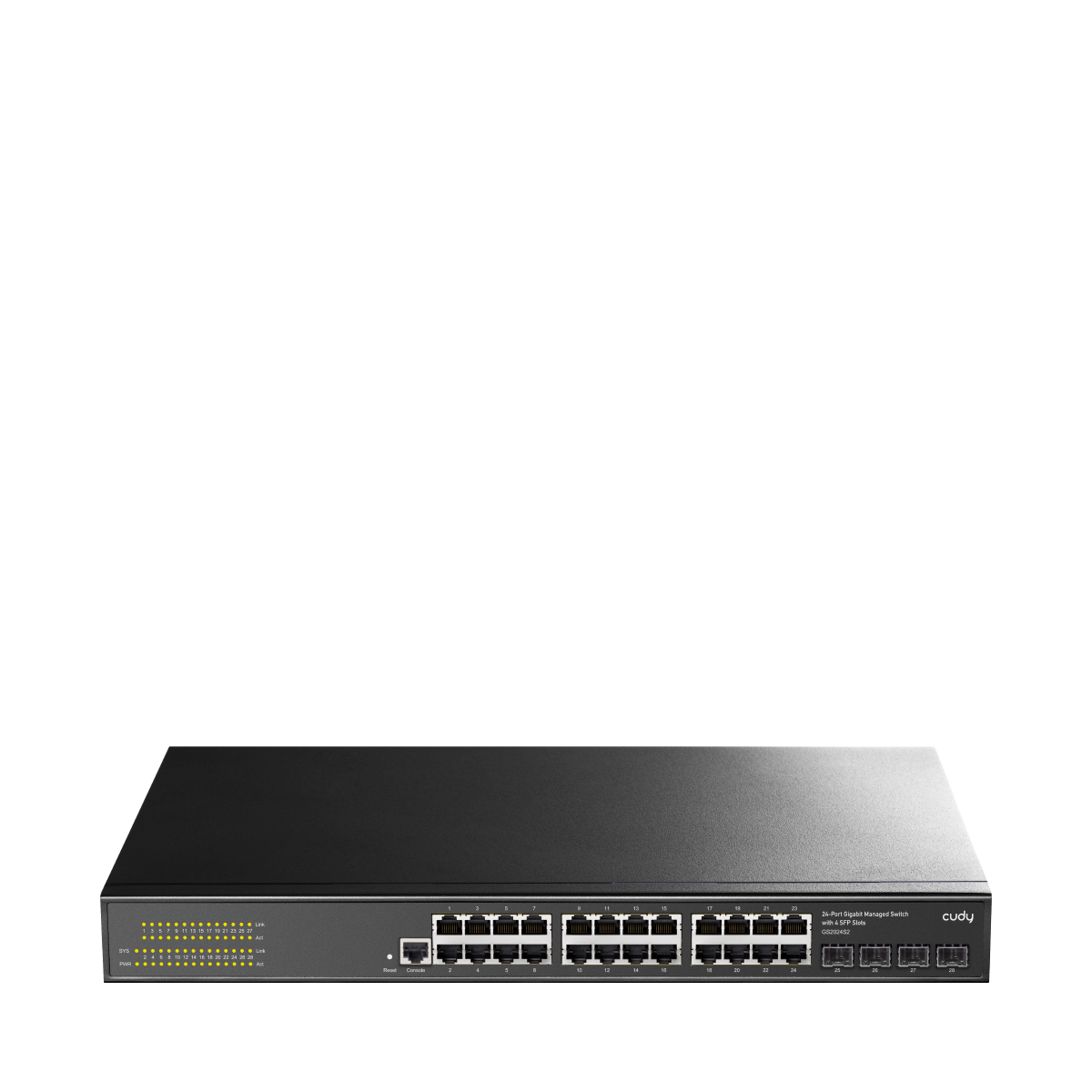 Cudy GS2024S2 - 24-Port Layer 2 Managed Gigabit Switch with 4 Gigabit SFP Slots