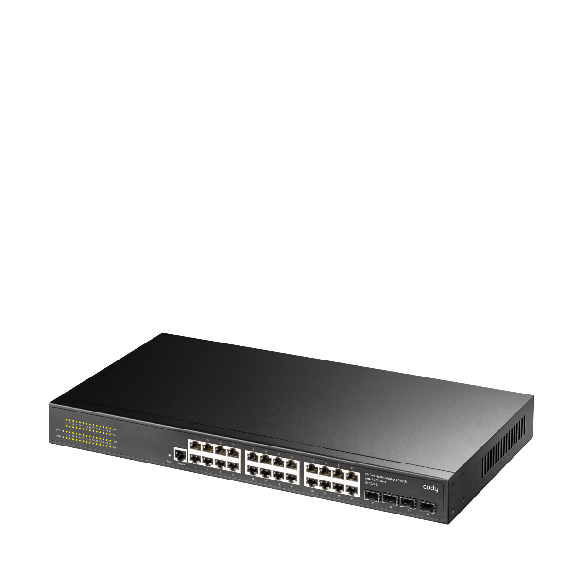 Cudy GS2024S2 - 24-Port Layer 2 Managed Gigabit Switch with 4 Gigabit SFP Slots view 2
