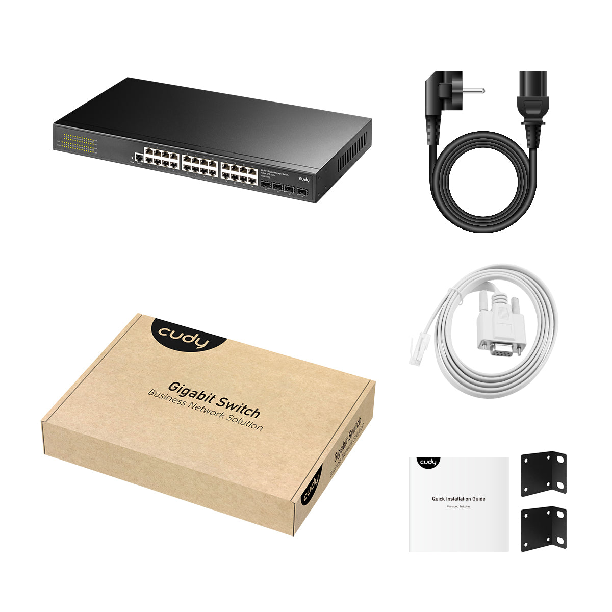 Cudy GS2024S2 - 24-Port Layer 2 Managed Gigabit Switch with 4 Gigabit SFP Slots view 4