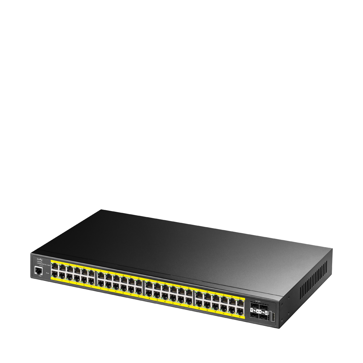 Cudy GS2048PS4-720W 48-Port Layer 2 Managed Gigabit PoE++ Switch with 4 10G SFP ports 720W view 2