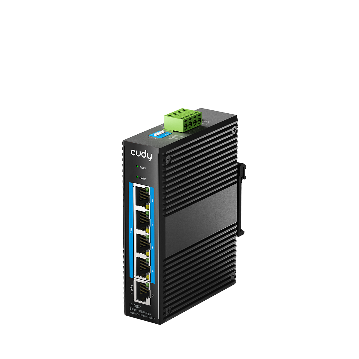 Cudy IF1005P - 5-Port 10/100M Industrial PoE+ Switch