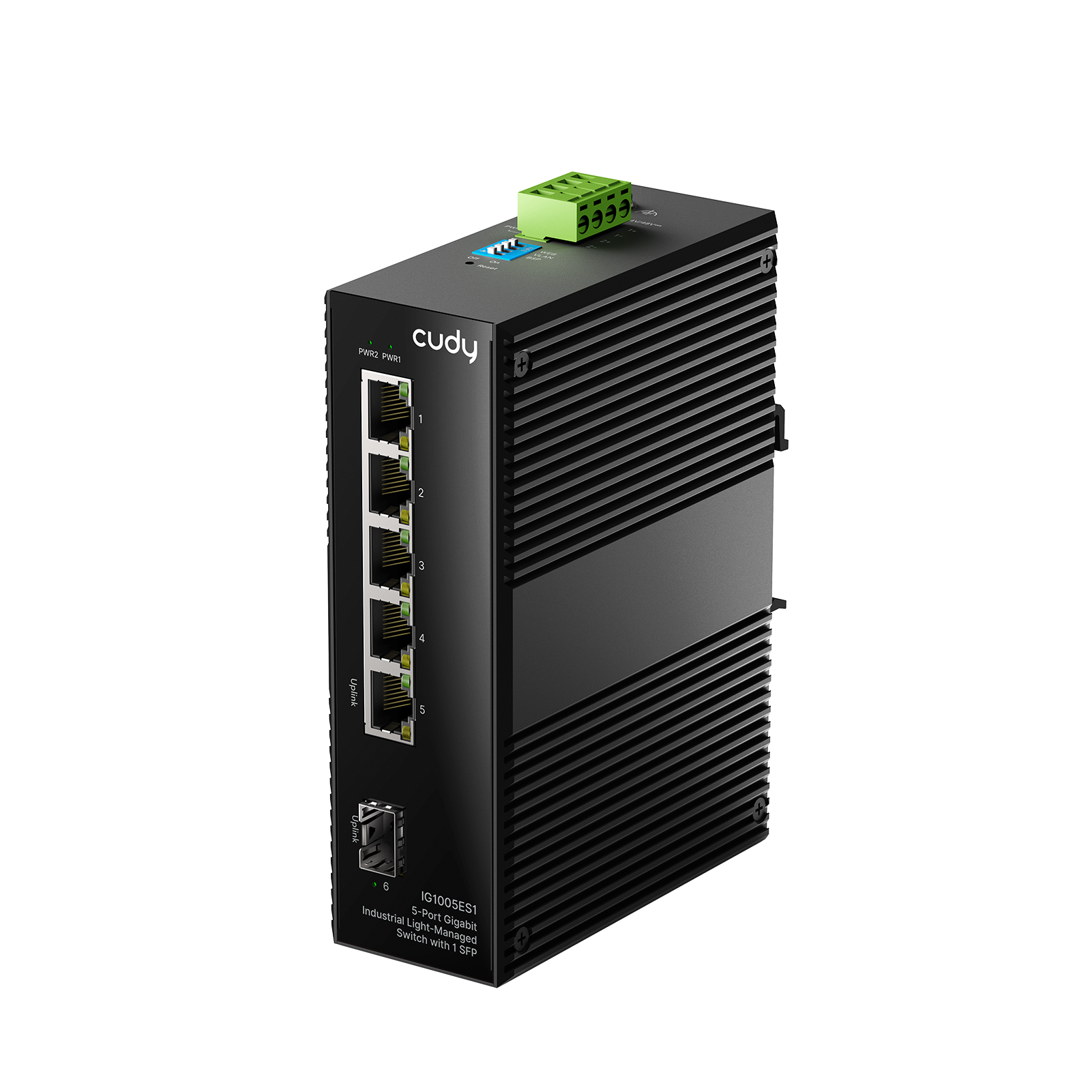 Cudy IG1005ES1 - 5-Port Gigabit Industrial Light Managed Switch with 1 SFP