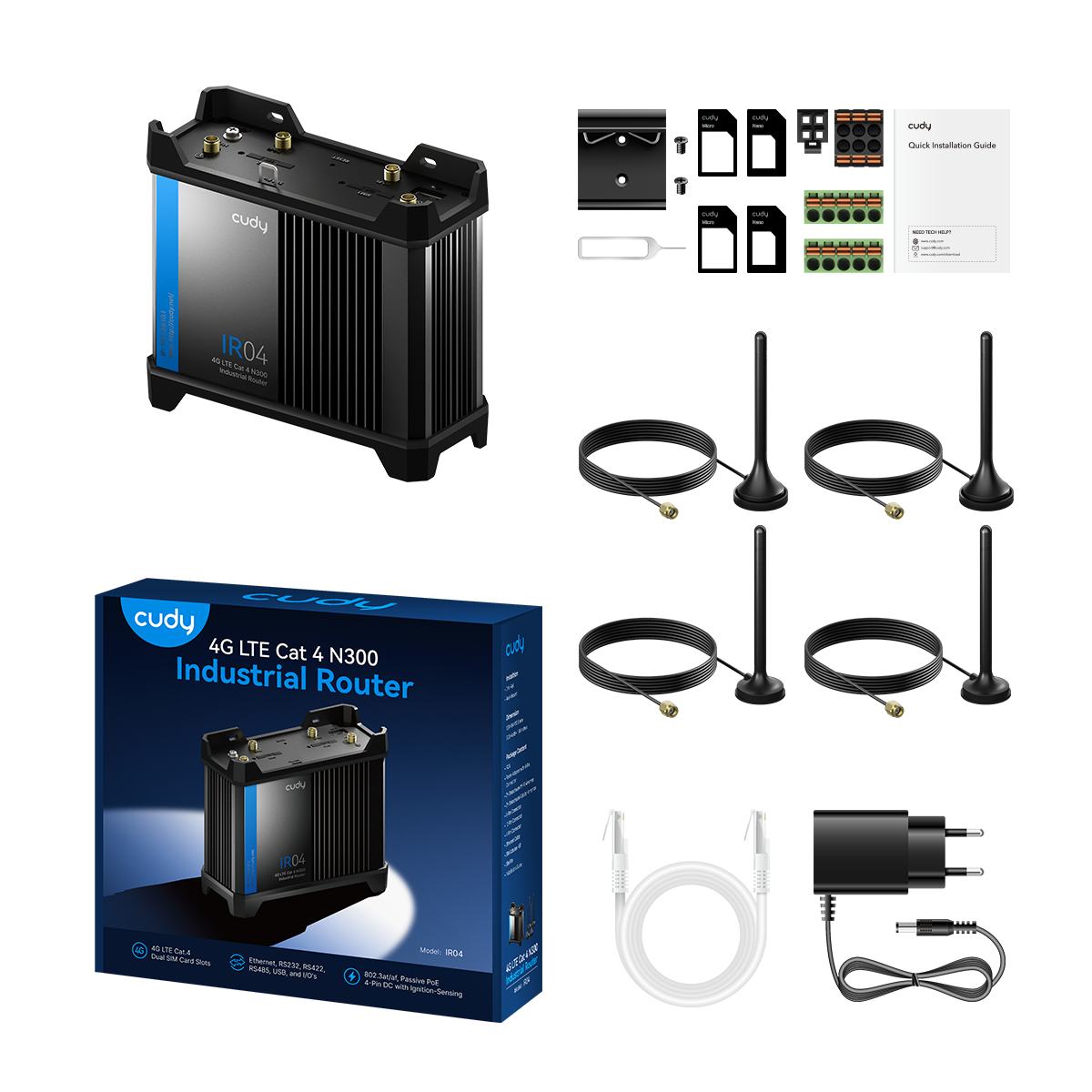 Cudy IR04_EU - 4G Indusrial Router view 3