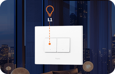 WS-K12D - Light Switch H2 Horizontal (2 Tuş, 1 kanal) view 3