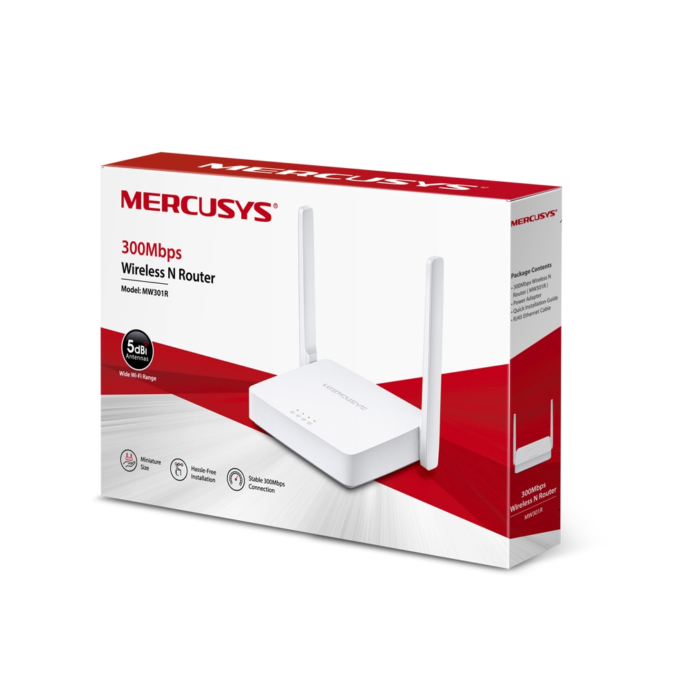 Mercusys MW301R 300 Mbps Wireless N Router view 3