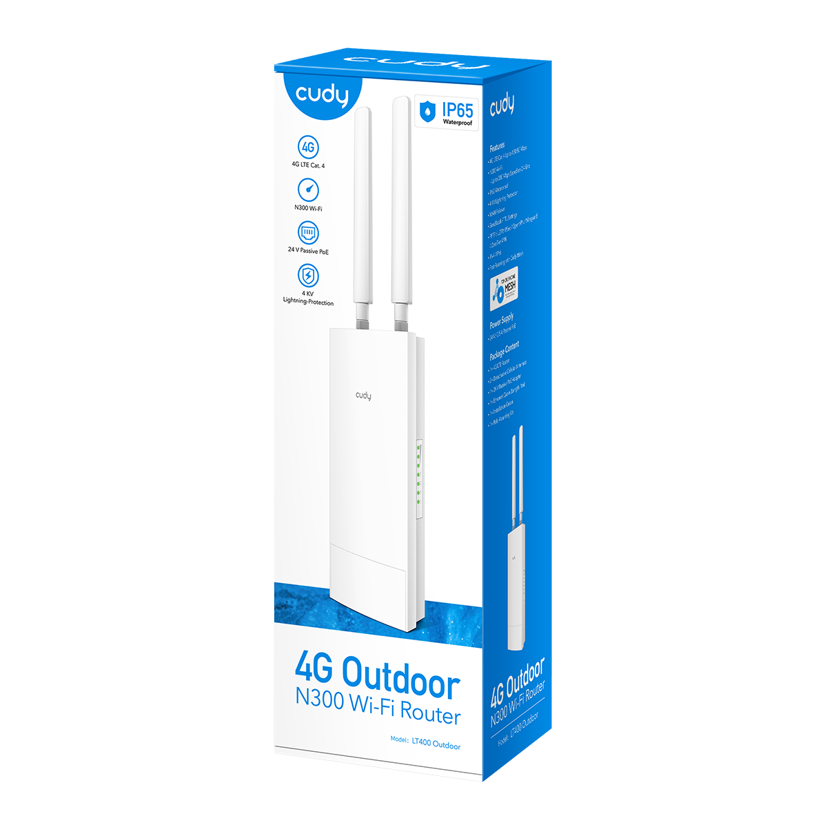 Cudy LT400 Outdoor - Outdoor 4G LTE Cat 4 N300 Wi-Fi Router view 4