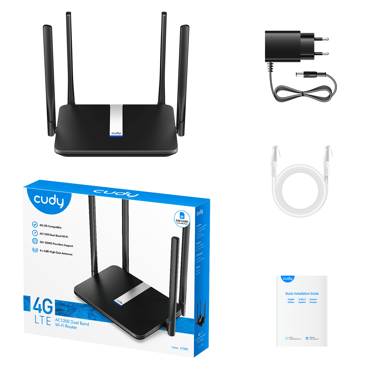 Cudy LT500 - AC1200 Wi-Fi Mesh 4G LTE Cat4 Router view 5