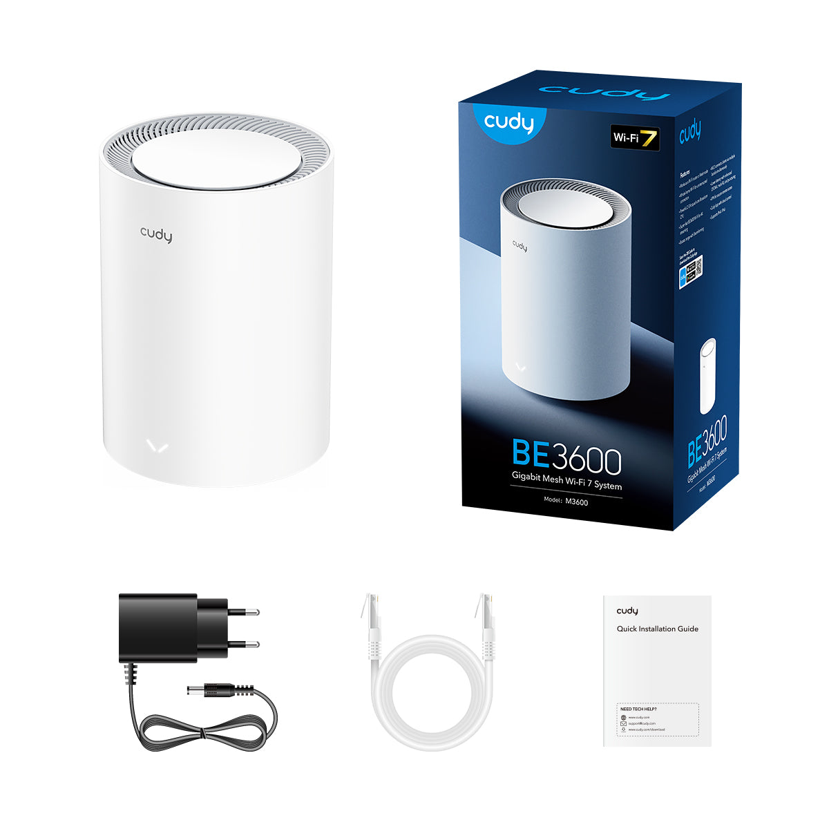 Cudy M3600(1-Pack) - BE3600 Wi-Fi 7 Mesh Solution view 4