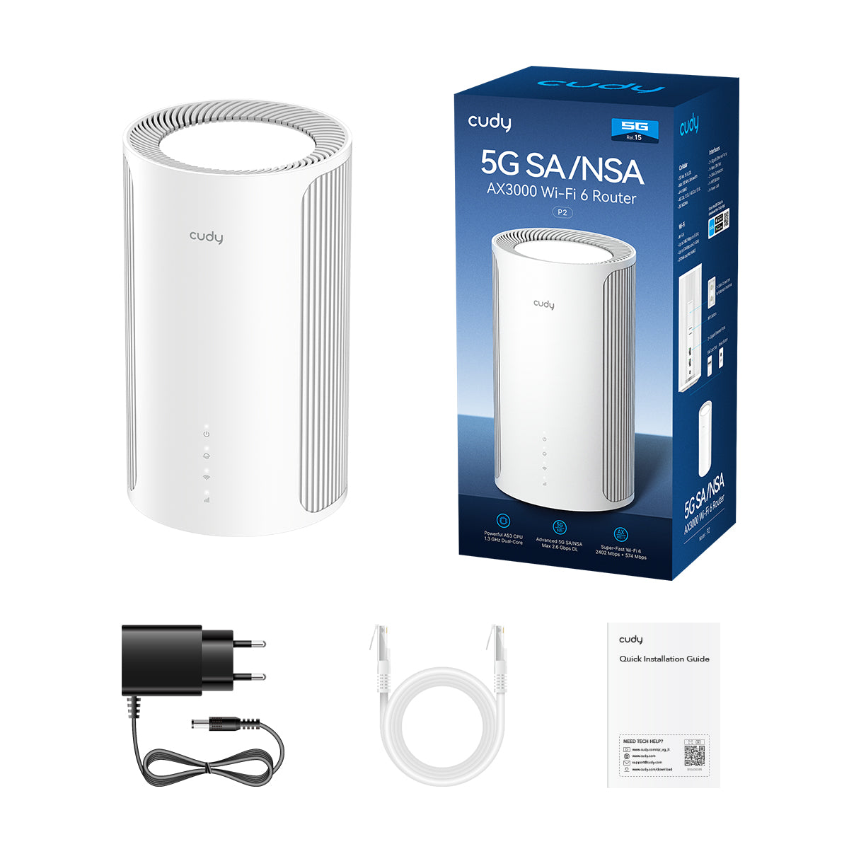 Cudy P2 - AX3000 Wi-Fi 6 5G Router view 4