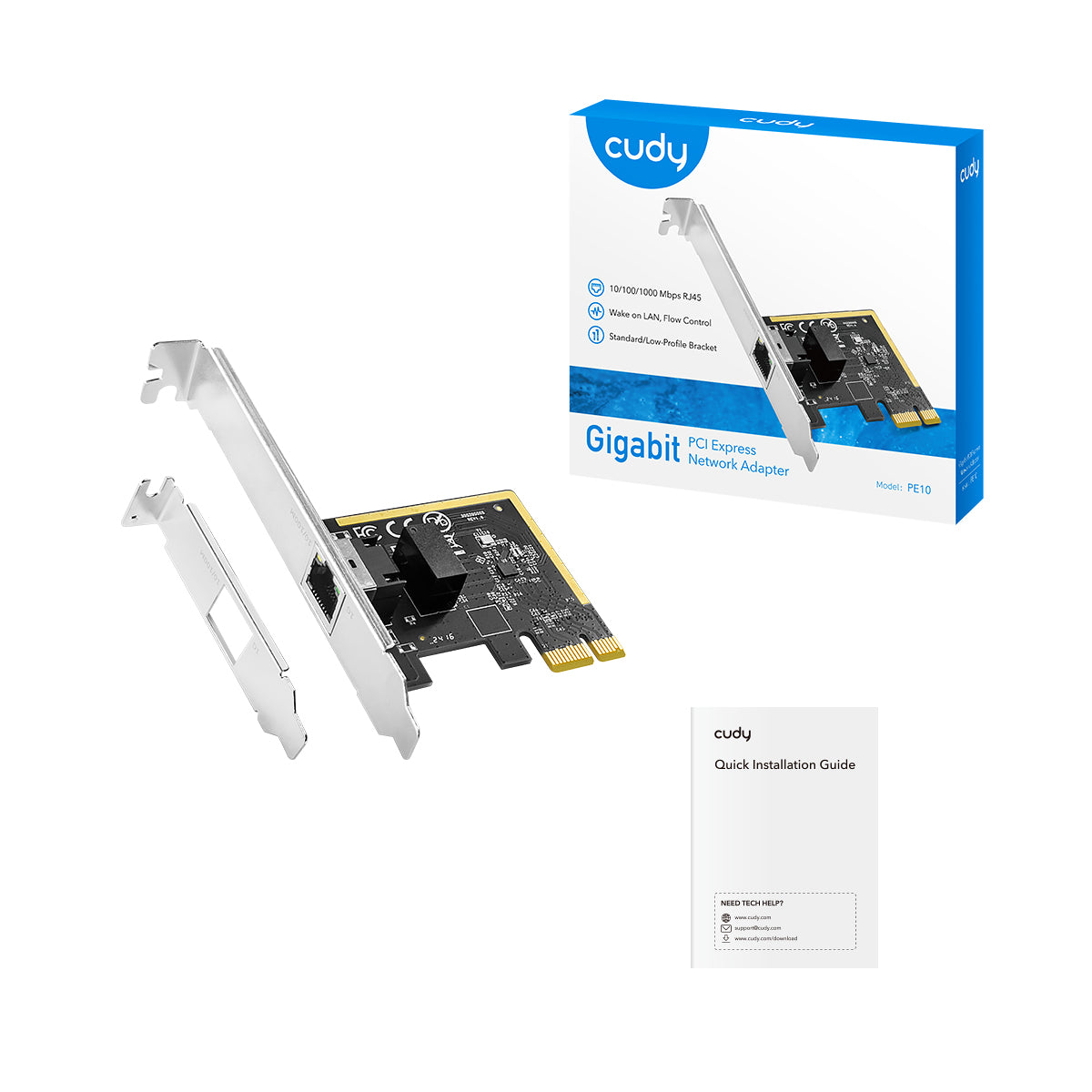 Cudy PE10 - Gigabit PCI Express Adapter view 3