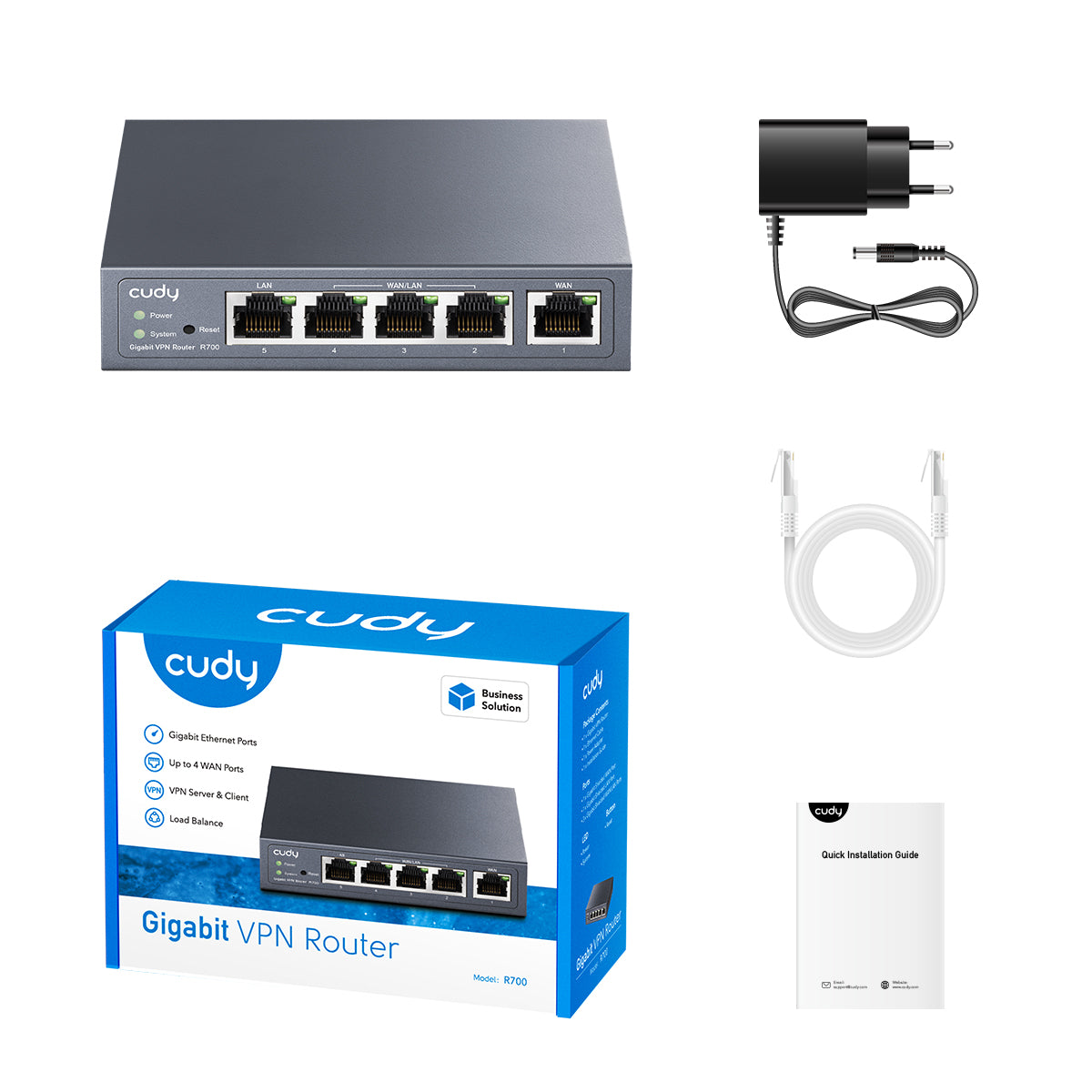 Cudy R700 - Gigabit Multi-WAN VPN Router view 6
