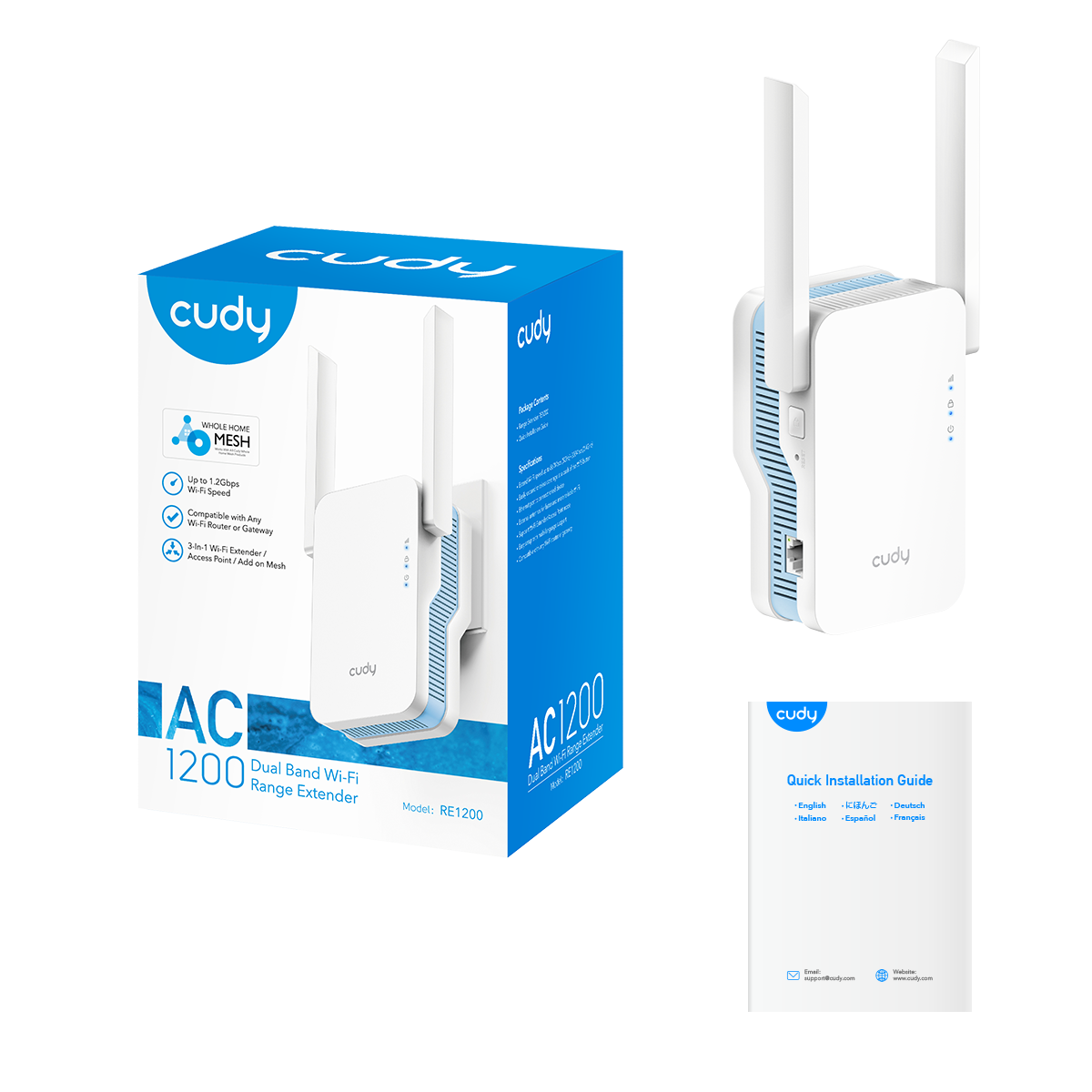 Cudy RE1200 - AC1200 Wi-Fi Mesh Repeater view 6