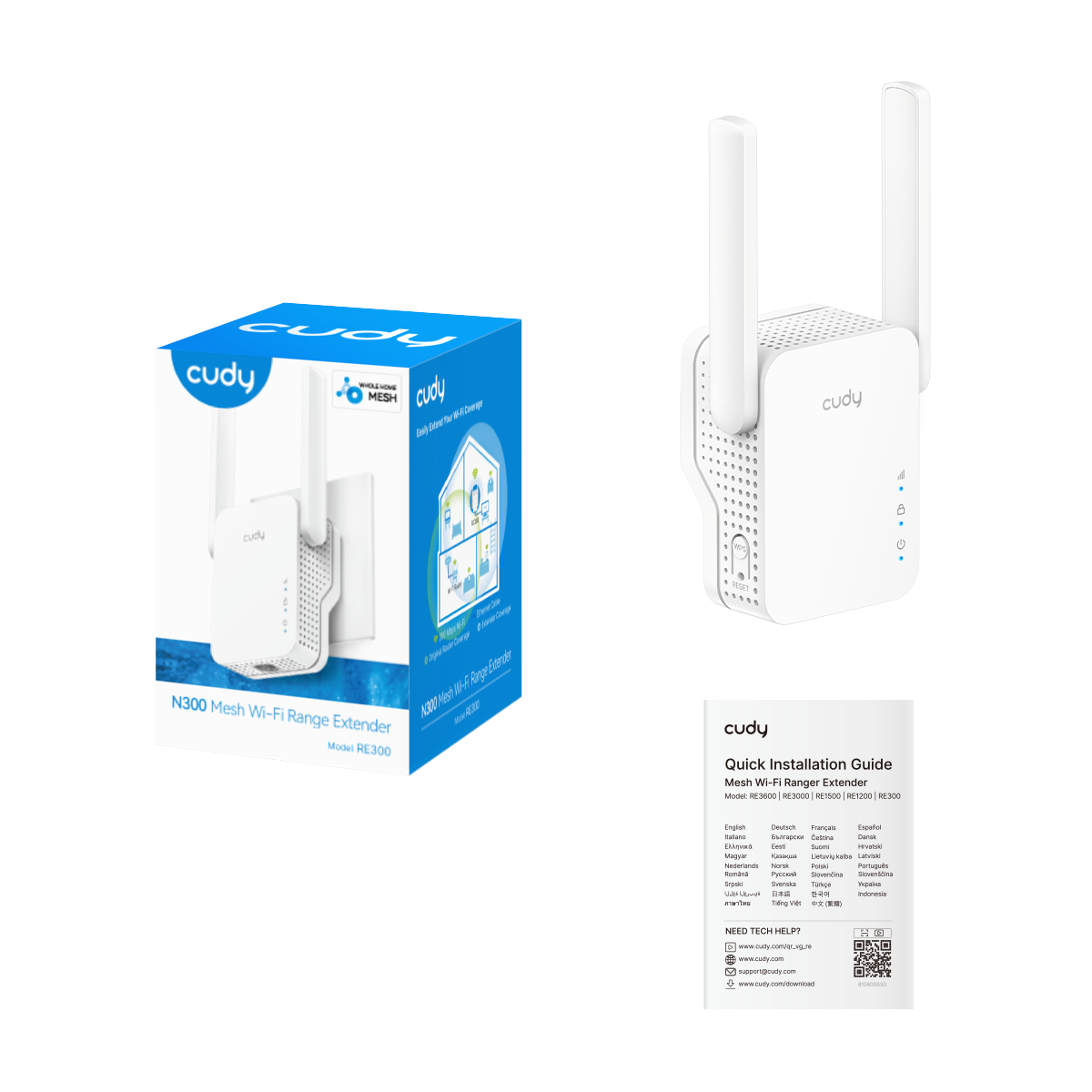 Cudy RE300 - N300 Wi-Fi Mesh Repeater view 4
