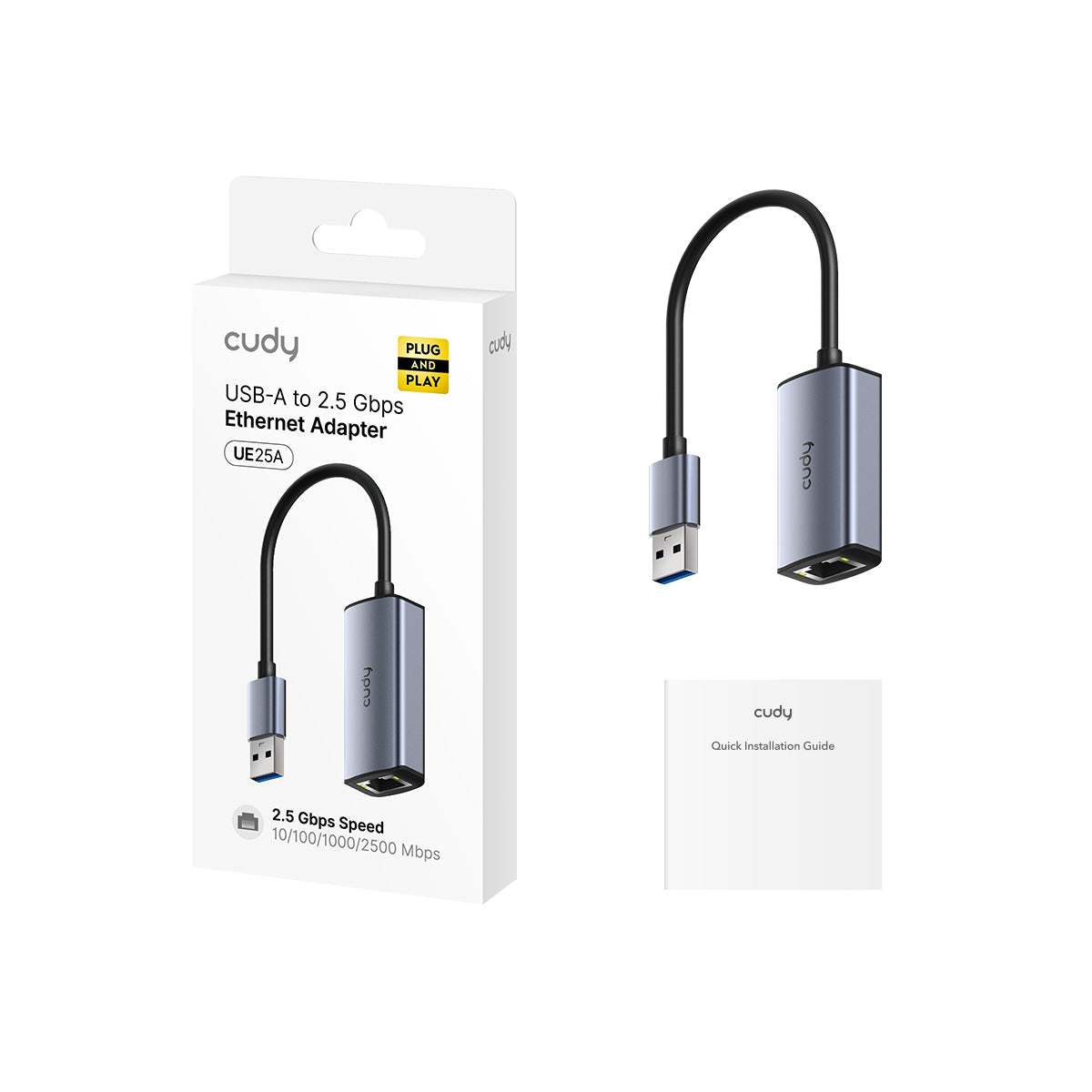 Cudy UE25A - USB-A to 2.5G Ethernet Adapter view 2