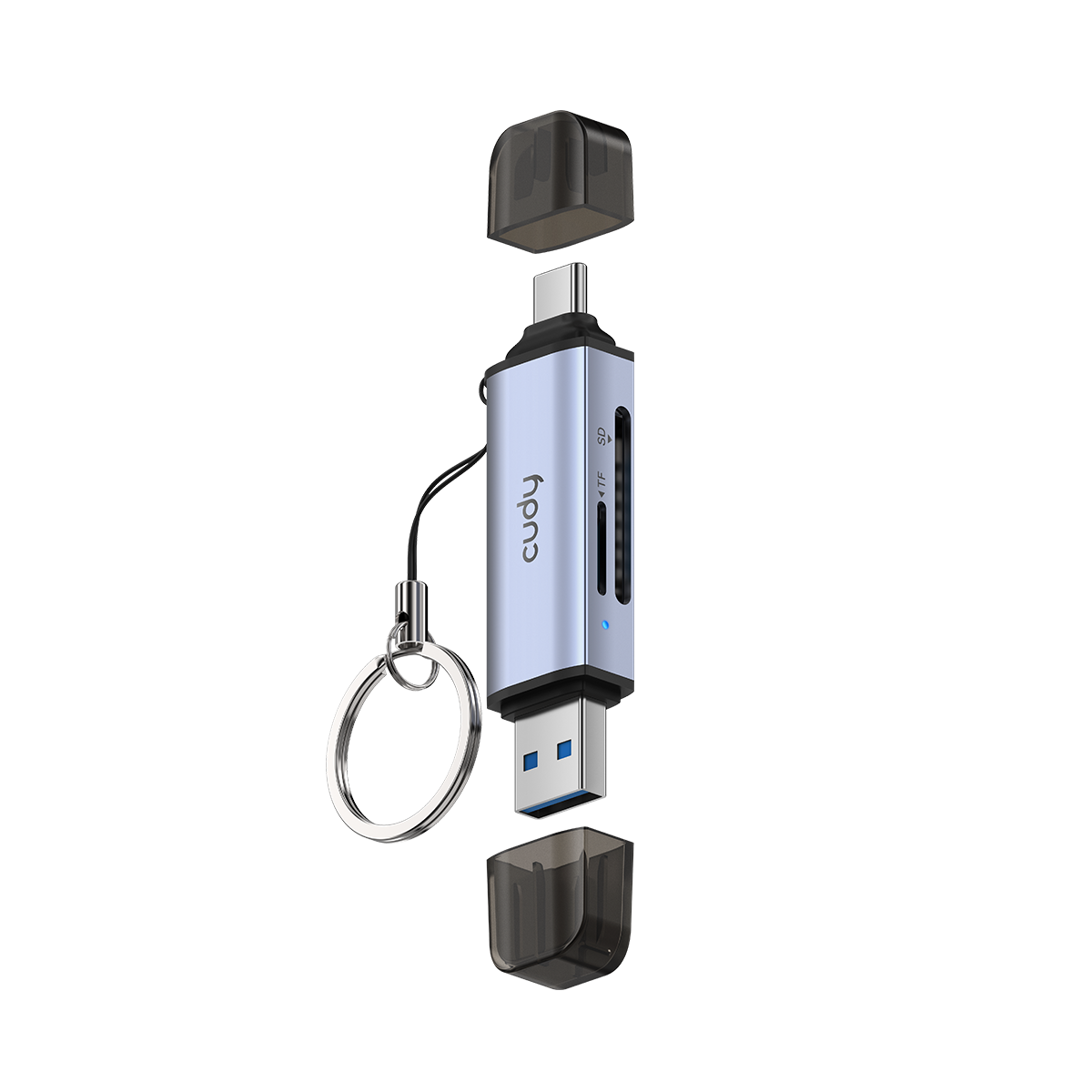Cudy UH200 - 2-IN-1 Dual USB 3.0 SD/TF Card Reader view 3