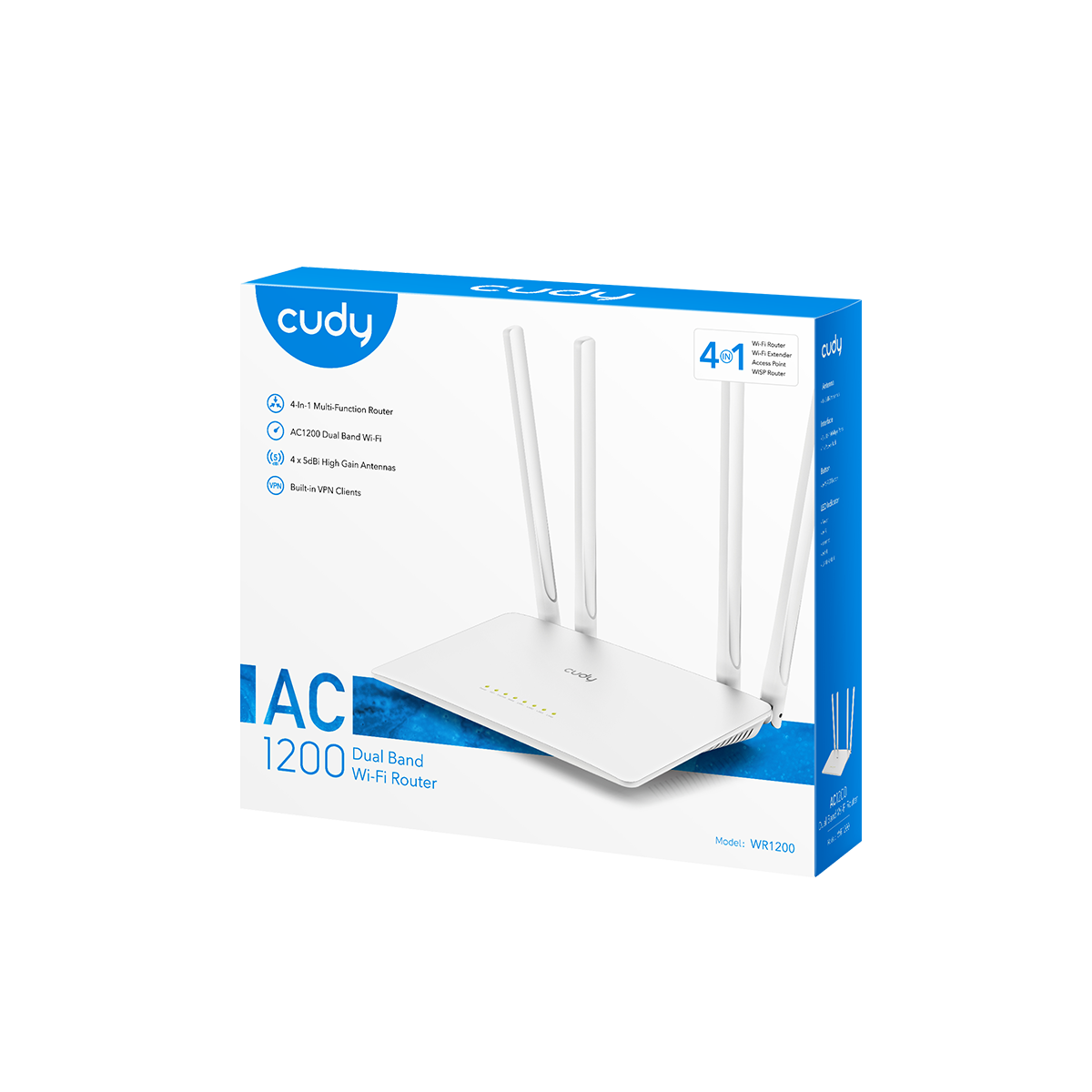CUDY WR1200 - AC1200 Wi-Fi Router view 5